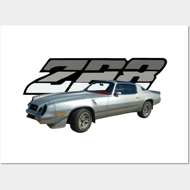 1981 Camaro Z28 on back Wall Art by Permages LLC